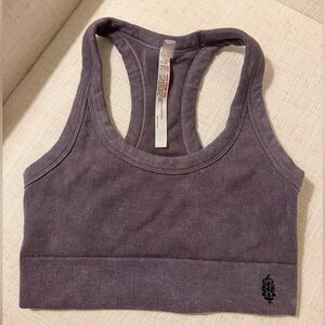 Free people movement go to bra- charcoal washed driftwood- xsmall/small